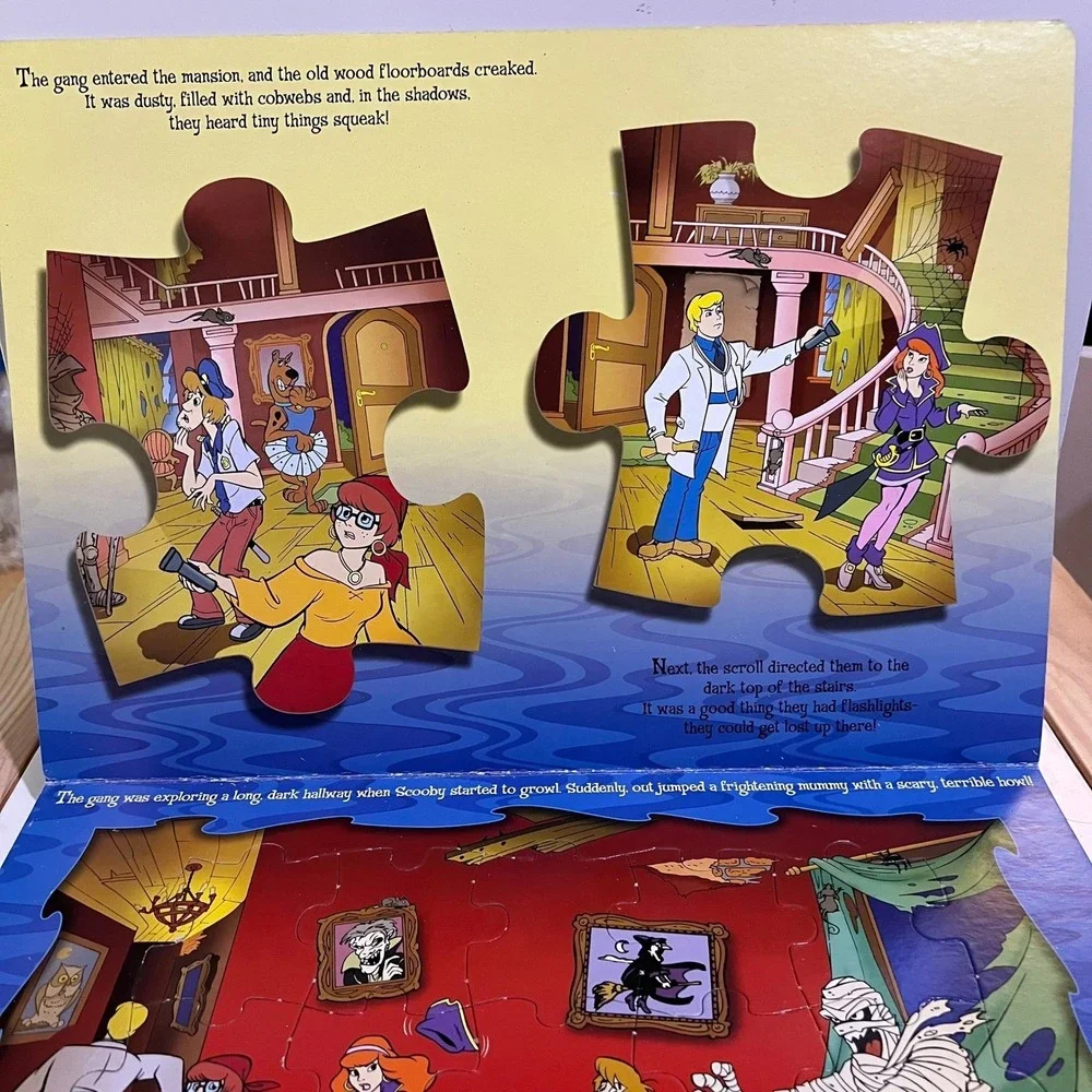 Scooby Doo Mystery Puzzle‎ Party 6 Big Puzzles Pages Hanna Barbara Shaggy  Velma